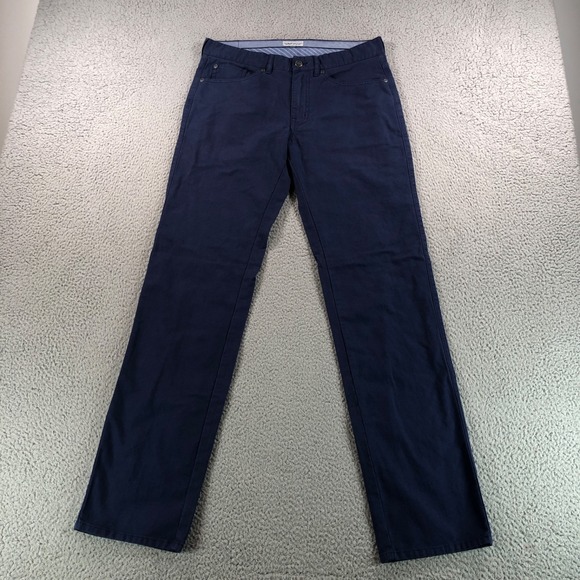 Peter Millar Other - Peter Millar Pants Mens 32x33 Mens Blue Ultimate Sateen 5 Pocket Stretch Golf